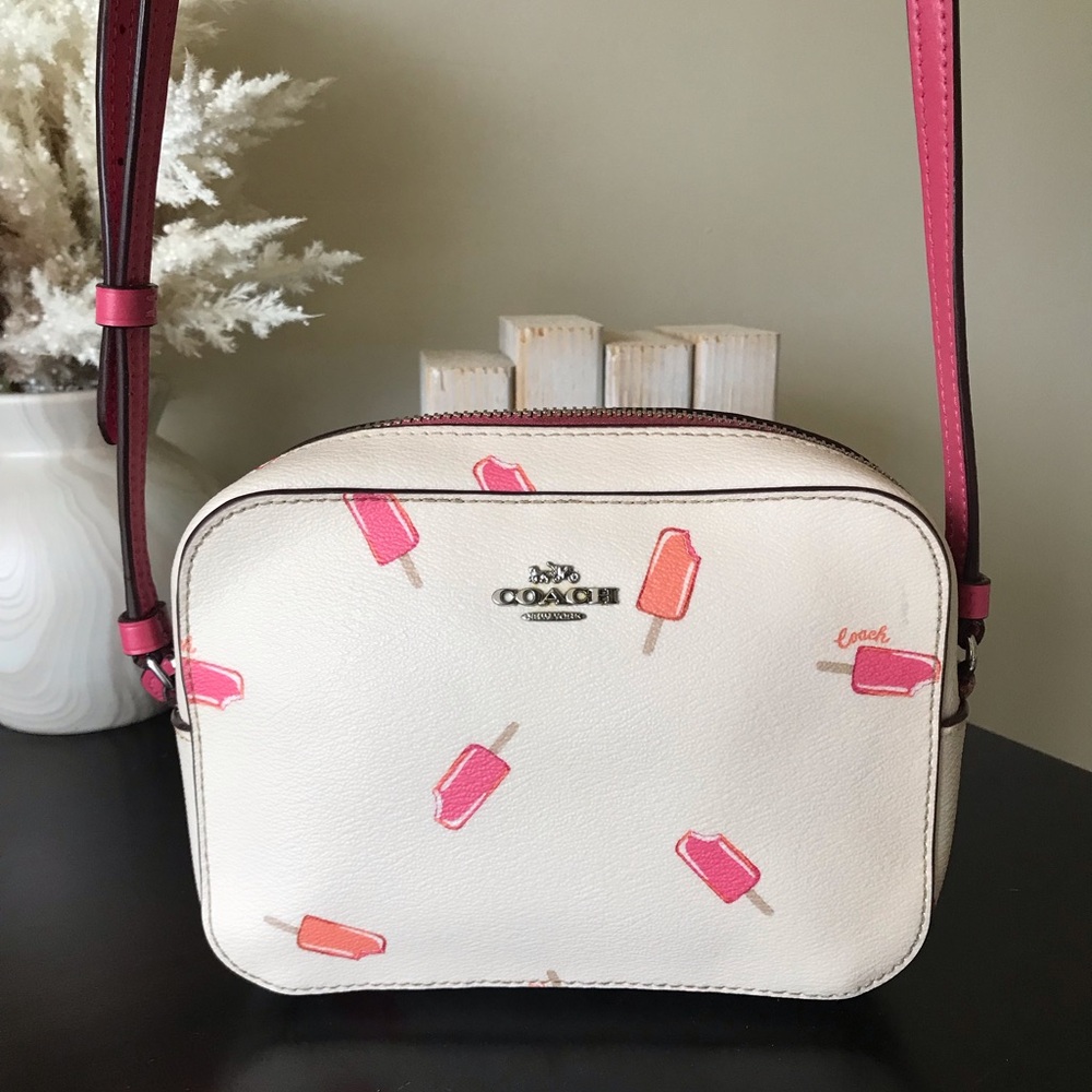 Coach Mini Camera Crossbody Bag With Popsicle Print - Picture 11 of 16